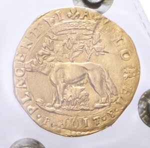 reverse: PIACENZA RANUCCIO FARNESE (1592-1622) 2 DOPPIE 1617 R AU. MIR. 1152/12 BB+ (SIGILLATA TEVERE)