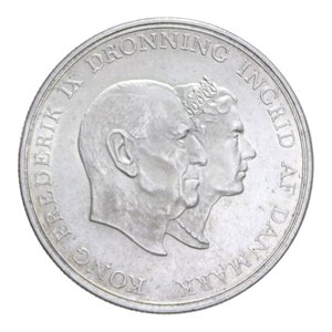 obverse: DANIMARCA FREDERIK IX 5 KRONER 1960 AG. 17 GR. SPL-FDC