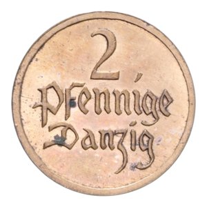 reverse: DANZICA 2 PFENNIG 1926 CU. 2,55 GR. FDC