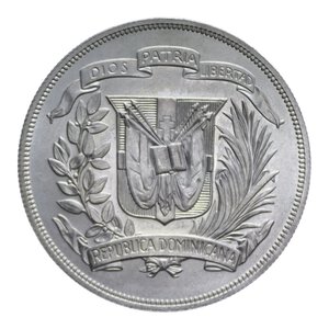 obverse: DOMINICANA REPUBBLICA PESO 1974 AG. 26,81 GR. FDC