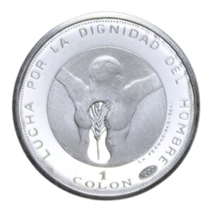 reverse: EL SALVADOR 1 COLON 1971 AG. 2,34 GR. PROOF