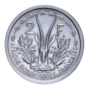 reverse: AFRICA EAST FRENCH 2 FRANCS 1948 IT. 2,20 GR. FDC