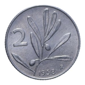 reverse: 2 LIRE 1958 ULIVO RR  IT. 0,81 FDC (SEGNETTI)