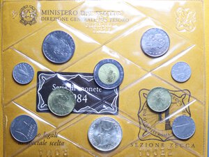 reverse: SERIE IN LIRE 1984 CON AG. IN BLISTER FDC