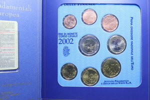 obverse: SERIE IN EURO 2002 IN CONFEZIONE FDC