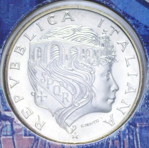 obverse: 500 LIRE 1991 PONTE MILVIO AG. 15 GR. IN FOLDER FDC