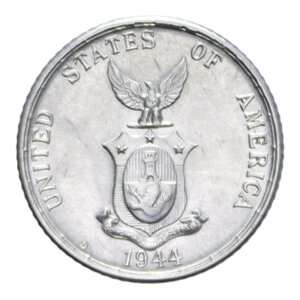 obverse: FILIPPINE AMMINISTRAZIONE AMERICANA 20 CENTAVOS 1944 AG. 3,96 GR. FDC