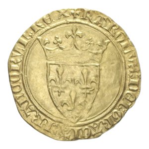 obverse: FRANCIA CARLO VI (1380-1422) SCUDO D ORO AU. 3,83 GR. qSPL