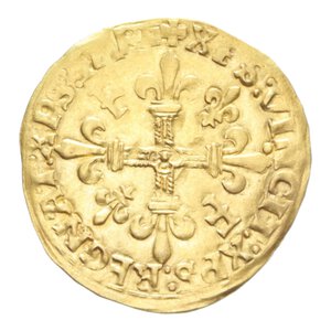 reverse: FRANCIA FRANCESCO I (1515-1547) SCUDO D ORO DEL SOLE AU. 3,32 GR. qSPL