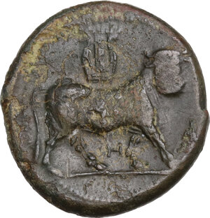reverse: Samnium, Southern Latium and Northern Campania, Cales. AE 20.5 mm. c. 265-240 BC