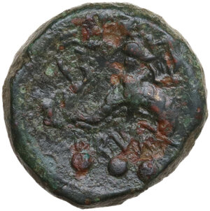 reverse: Southern Apulia, Brundisium. AE Teruncius, 2nd century