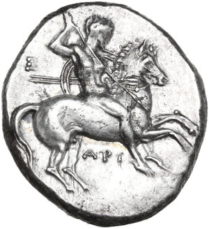 obverse: Southern Apulia, Tarentum. AR Nomos, c. 332-302 BC