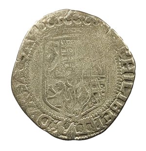 obverse: 3 Grossi. III° tipo. Emanuele Filiberto (1559 - 1589). AG. R2.