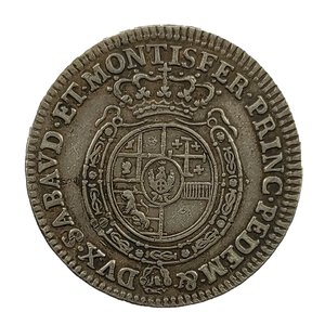 reverse: ¼ di Scudo 1764. Carlo Emanuele III (1730 - 1773). AG. 
