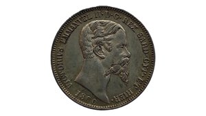 obverse: 1 Lira 1860 Milano. Vittorio Emanuele II (1849 - 1861). AG.