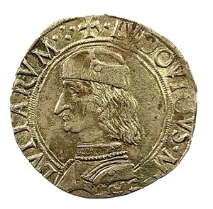 obverse: Carmagnola. Cavallotto. Ludovico II di Saluzzo (1475 - 1504). AG.