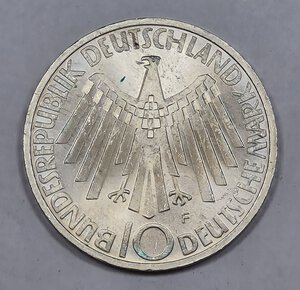 obverse: GERMANIA 10 MARCHI 1972 FDC
