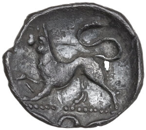 reverse: Central and Southern Campania, Phistelia. AR Obol, 325-275 BC