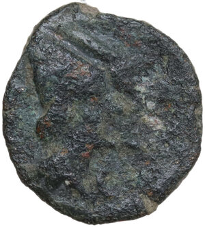 obverse: Northern Apulia, Luceria.  LT series.. AE Semuncia, c. 211-210 BC