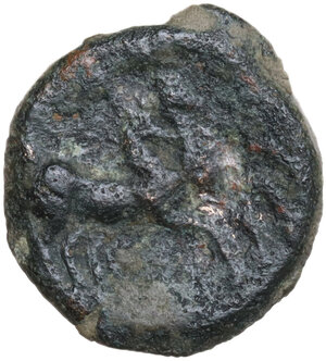 reverse: Northern Apulia, Luceria.  LT series.. AE Semuncia, c. 211-210 BC
