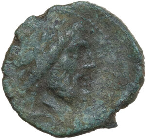 obverse: Southern Apulia, Brundisium. AE Semis, Semuncial standard, 2nd century BC