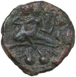 reverse: Southern Apulia, Brundisium. AE Quadrans, Semuncial standard, 2nd century BC