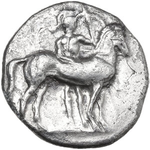 obverse: Southern Apulia, Tarentum. AR Nomos, 340-332 BC