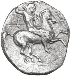 obverse: Southern Apulia, Tarentum. AR Nomos, 332-302 BC