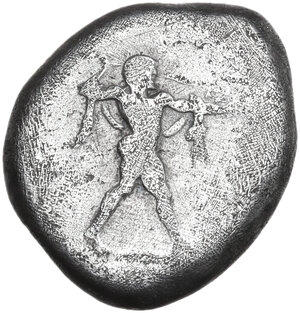 obverse: Lucania, Poseidonia-Paestum. AR Nomos, c. 470-445 BC
