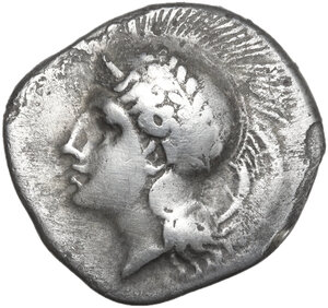 obverse: Northern Lucania, Velia. AR Didrachm, period VI, Kleudoros Group, c. 334-300 BC