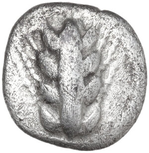 obverse: Southern Lucania, Metapontum. AR Diobol, 470-440 BC