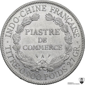 reverse: French Indochina.  Third republic (1870-1940).. Piastre 1908 A, Paris mint