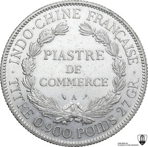 reverse: French Indochina.  Third republic (1870-1940).. Piastre de commerce 1925 A, Paris mint