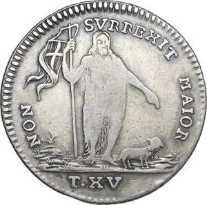 reverse: Malta.  Fra Emmanuel Pinto (1741-1773).. 15 tarì 1759