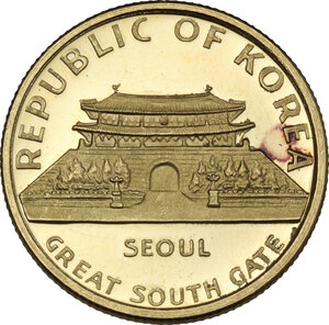 obverse: South Korea. 1000 won KE 4303 (1970) Seoul Great South Gate