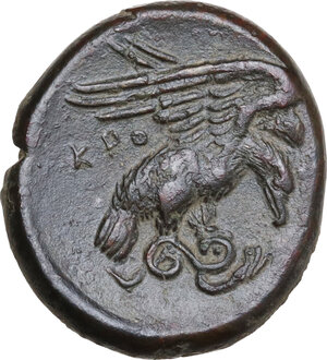 reverse: Bruttium, Kroton.  Time of Alexander the Molossian.. AE 20 mm, c. 333-331 BC