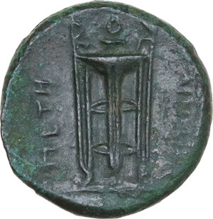 reverse: Bruttium, Petelia. AE 18 mm, late 3rd century BC