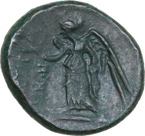 reverse: Bruttium, Petelia. AE 17 mm, c. 216-204 BC