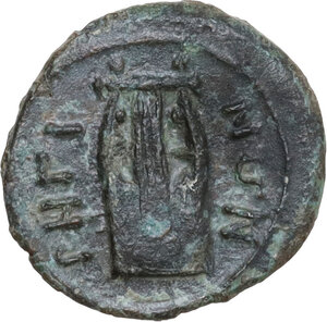 reverse: Bruttium, Rhegion. AE 13 mm, c. 215-150 BC