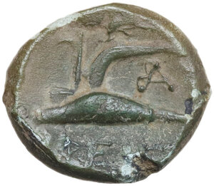 reverse: Bruttium(?), Breig. AE 13 mm (Dichalkon ?), c. 340-320 BC