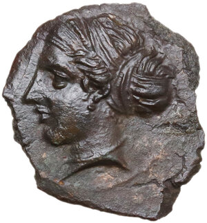 obverse: Entella. AE Hemilitron(?). Elymian issues, c. 425-404 BC