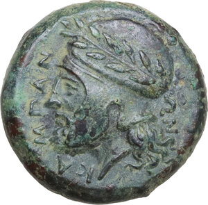 obverse: Entella.  Campanian Mercenaries. . AE 18.5 mm. c. 307-305 BC