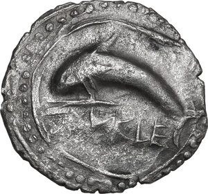 obverse: Messana as Zankle. AR Drachm, c. 520-493 BC