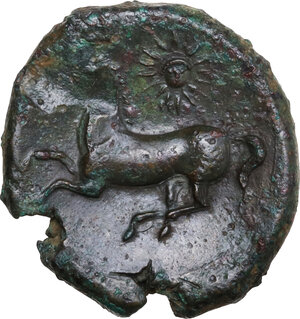 reverse: Panormos as Ziz. AE 23 mm, c. 336-330 BC