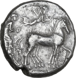 obverse: Syracuse.  Second Democracy (466-405 BC).. AR Tetradrachm, c. 430-420 BC