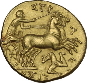 reverse: Syracuse.  Agathokles  (317-289 BC).. AV Hemistater or Drachm, c. 317-310 BC