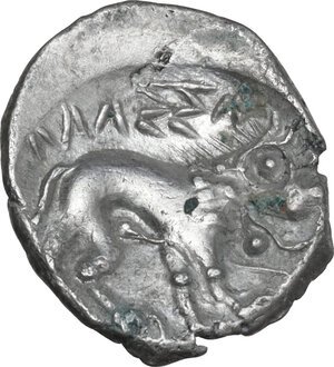reverse: Southern Gaul, Insubres. AR Drachm, imitating Massalia, 2nd century BC