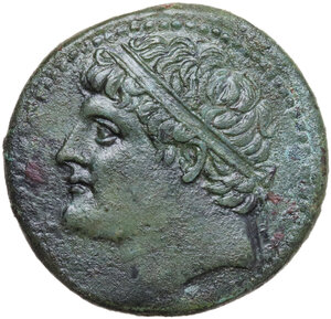 obverse: Syracuse.  Hieron II (274-215 BC).. AE 28 mm, c. 240-215 BC