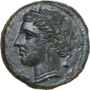 obverse: Syracuse.  Hieron II (275-215 BC).. AE 20 mm, c. 275-269/265 BC
