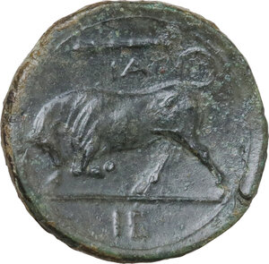 reverse: Syracuse.  Hieron II (275-215 BC).. AE 20 mm, c. 275-269/265 BC